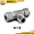 male tube stainless steel connector pipe branch tee fitting